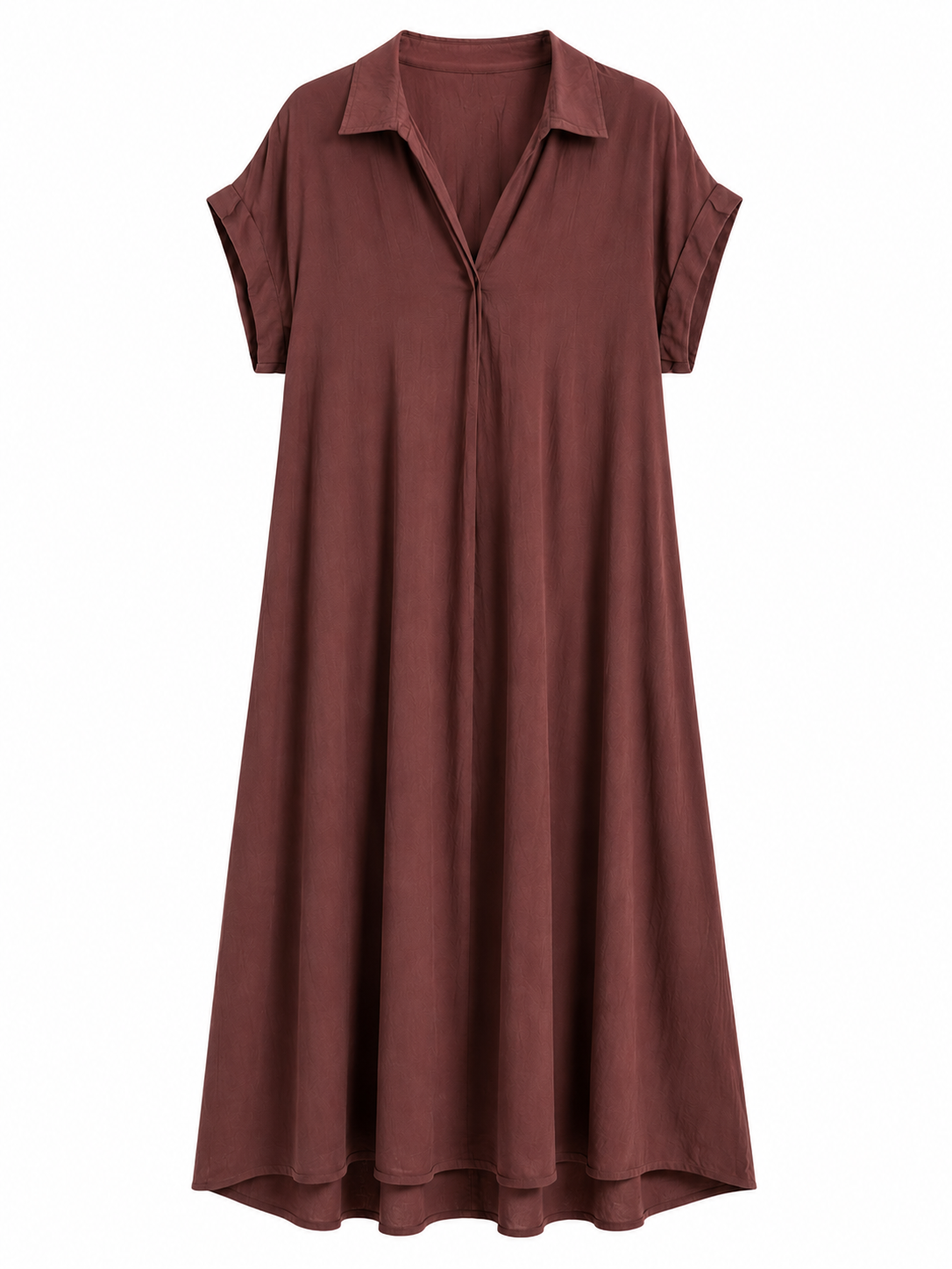Studio Shirt Maxi Dress – Chocolate Brown