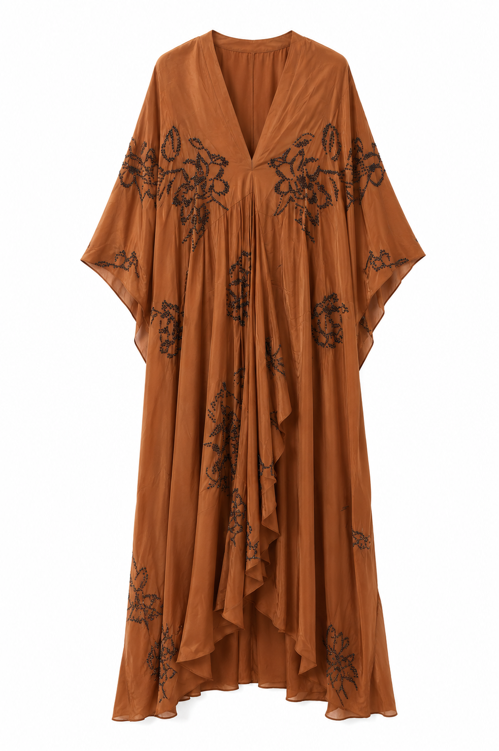 Zara Embellished Flowing Maxi Kaftan Dress – Product Description