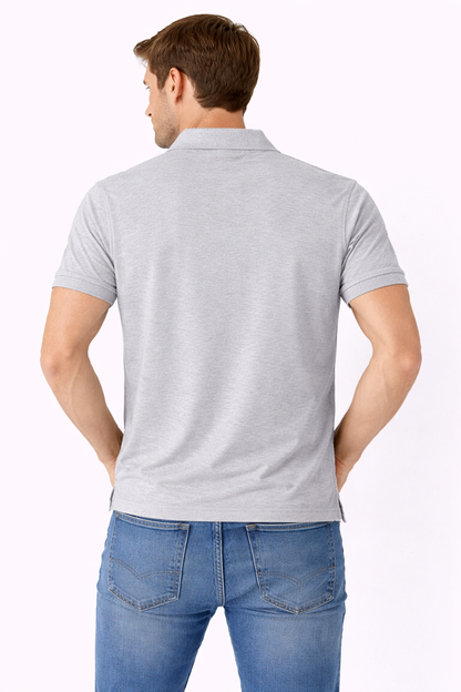 Calvin Klein Jeans Grey Logo Stripe Polo