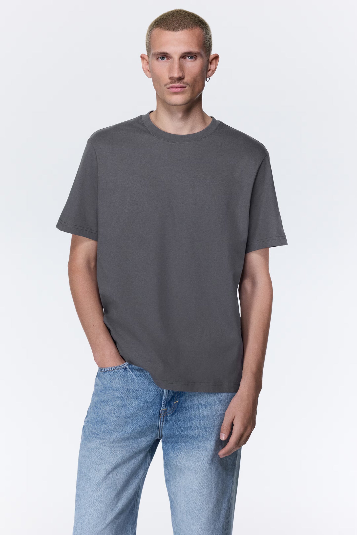 H&M Dark Grey Oversized T-Shirt