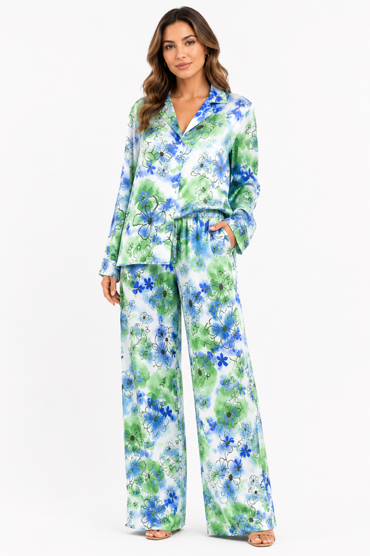 Mango Floral Two-Piece Set – Product Description