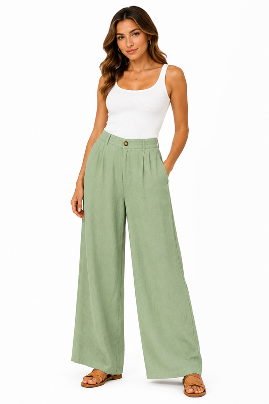 Van Heusen Wide-Leg Pants – Product Description