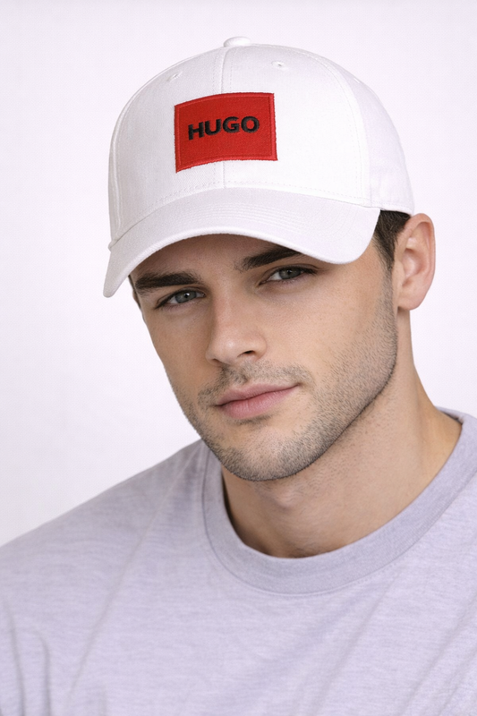 HUGO Cap – White Logo Baseball Cap