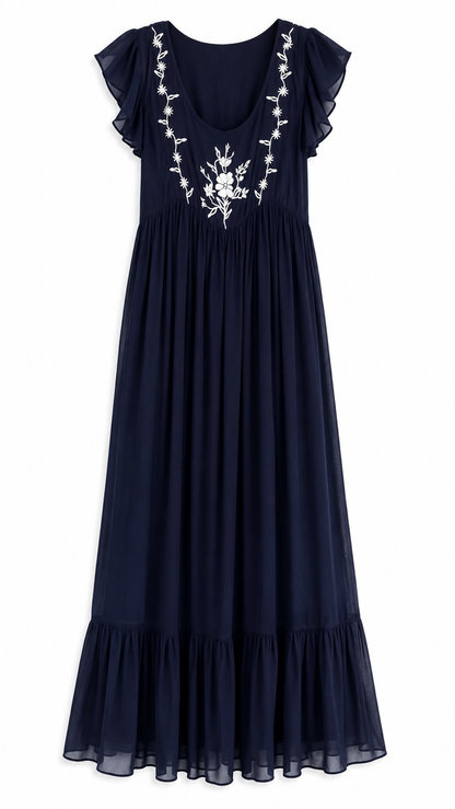 Women's Embroidered Maxi Dress – Wallis – Product Description