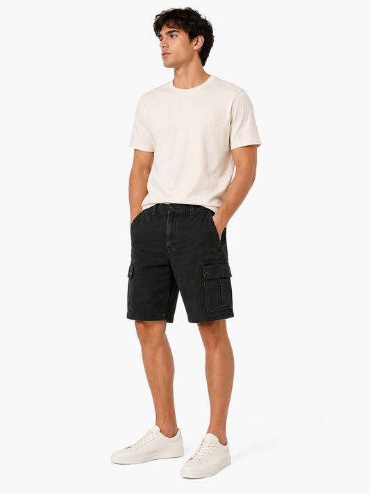 Sonoma Cargo Shorts – Washed Black (Relaxed Fit)