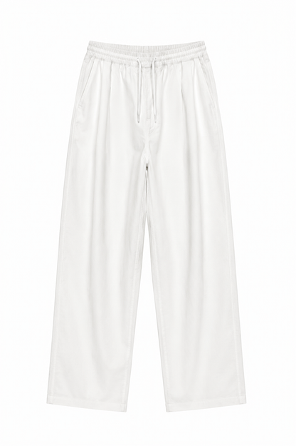Zara Relaxed Drawstring Wide-Leg Trousers