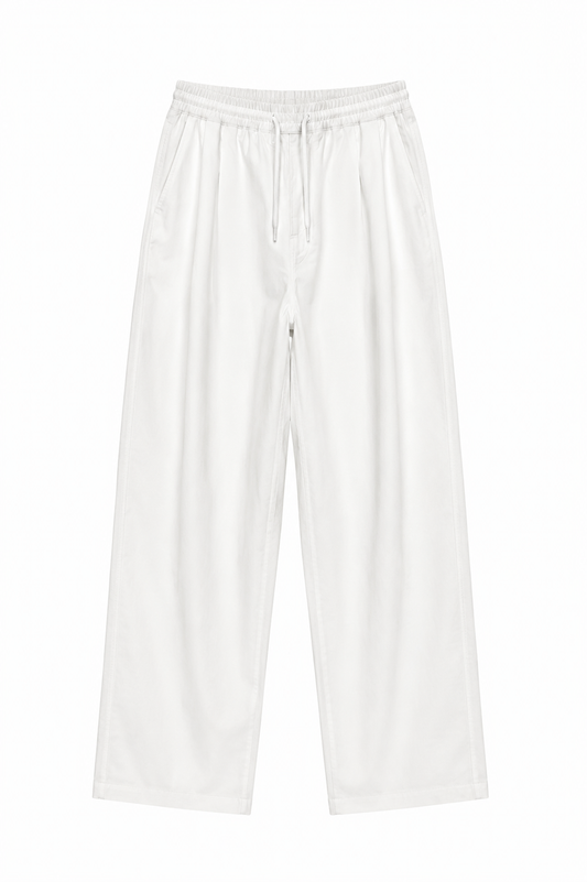Zara Relaxed Drawstring Wide-Leg Trousers