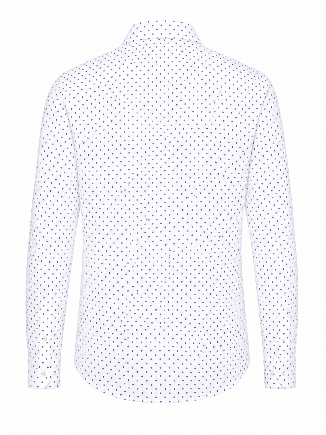 BOSS White Patterned Slim-Fit Shirt