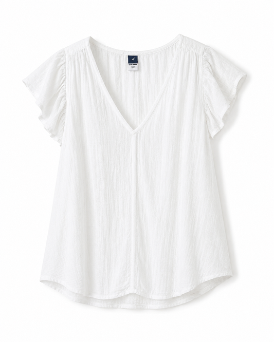 Old Navy Flutter Sleeve Blouse – Product Description