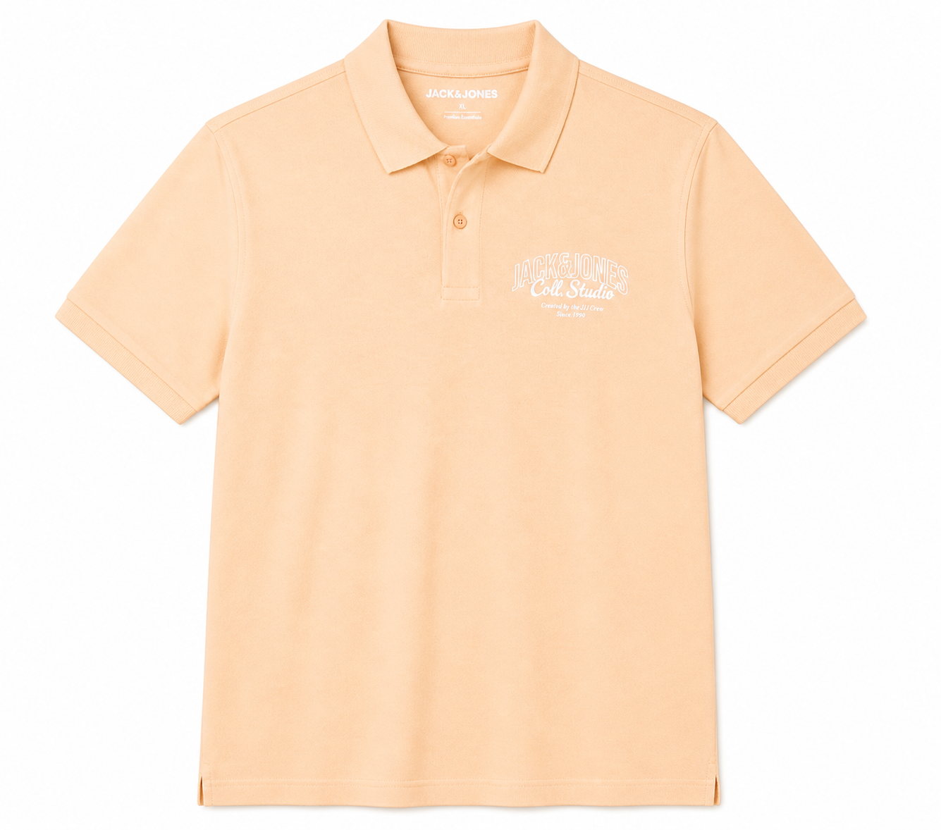 Classic Jack & Jones polo shirt in a soft peach