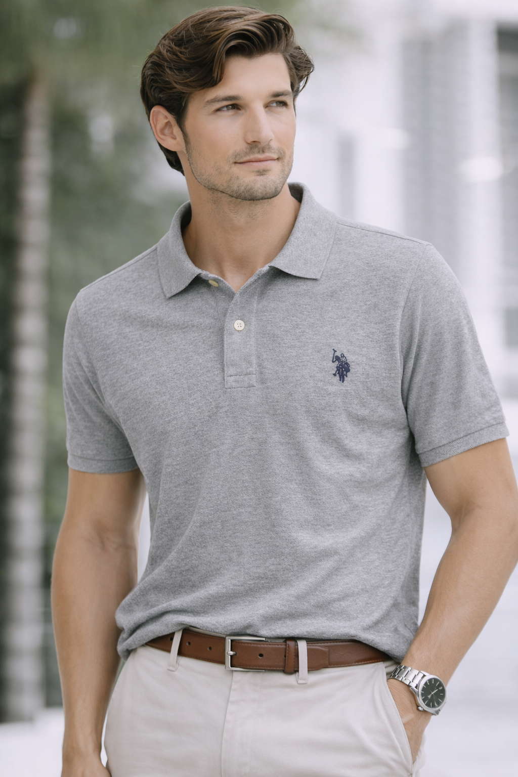 U.S. Polo Assn. Classic Polo Shirt – Grey