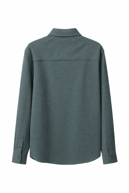 ZARA Textured Shirt – Deep Green