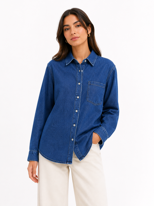 Classic Blue Denim Shirt