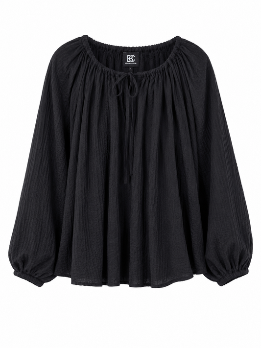 H&M Textured Peasant Blouse – Product Description
