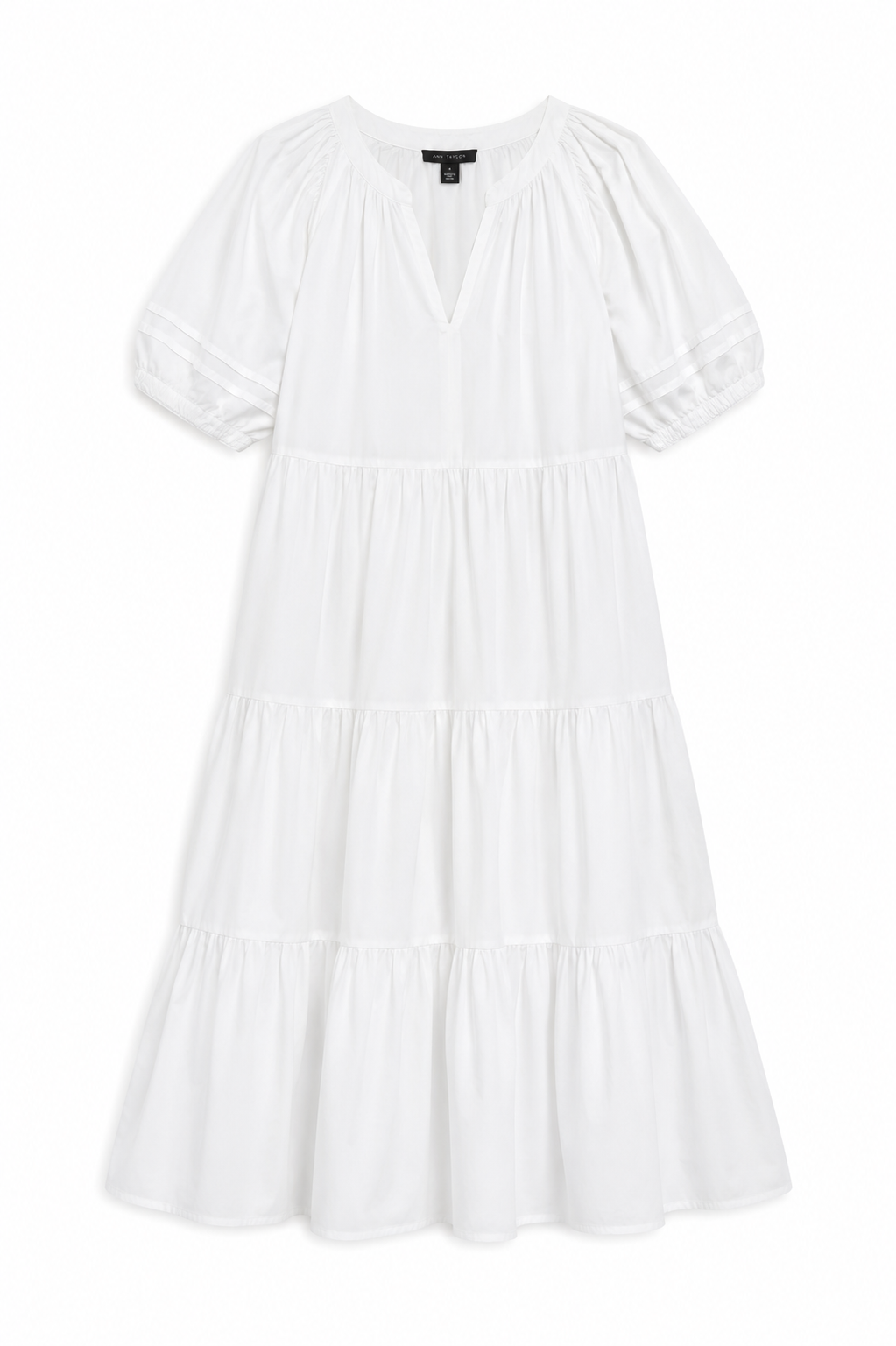 Ann Taylor Tiered Cotton Midi Dress