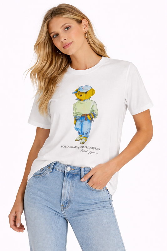 Polo Ralph Lauren White Polo Bear (T-Shirt)