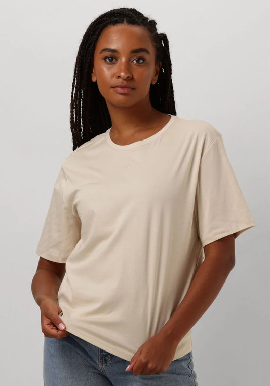 MSCH Copenhagen Basic Logo T-Shirt – Beige