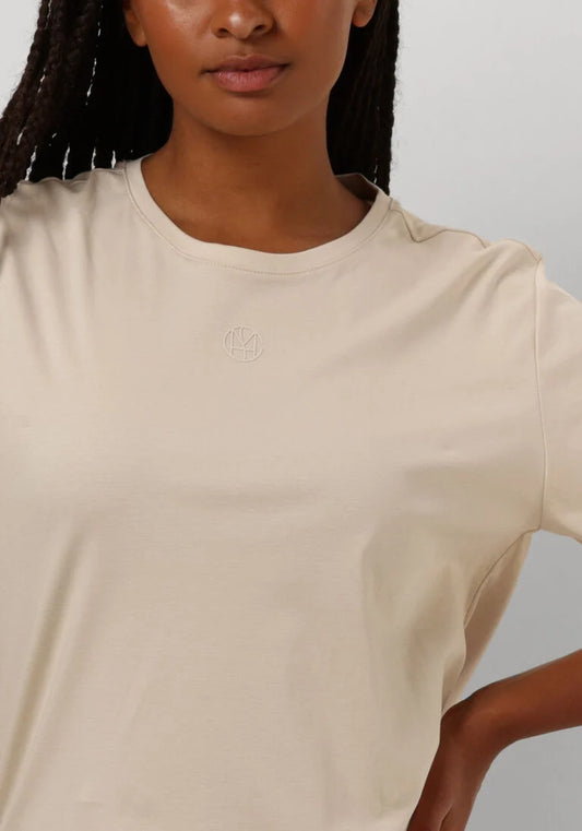 MSCH Copenhagen Basic Logo T-Shirt – Beige