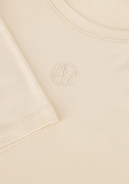 MSCH Copenhagen Basic Logo T-Shirt – Beige