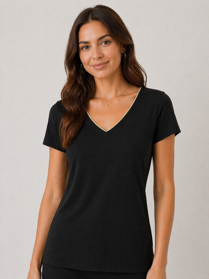 Vero Moda Black V-Neck Blouse
