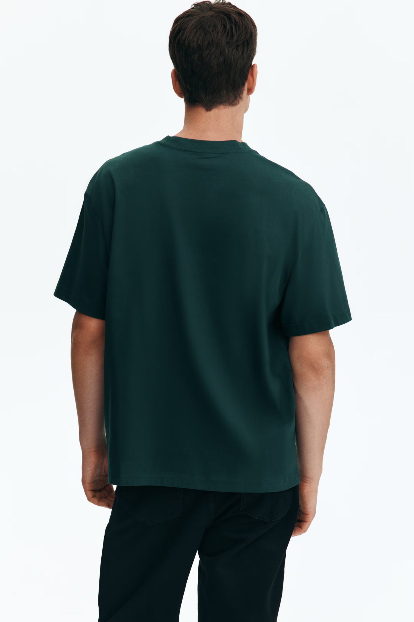 H&M Dark Green Oversized T-Shirt