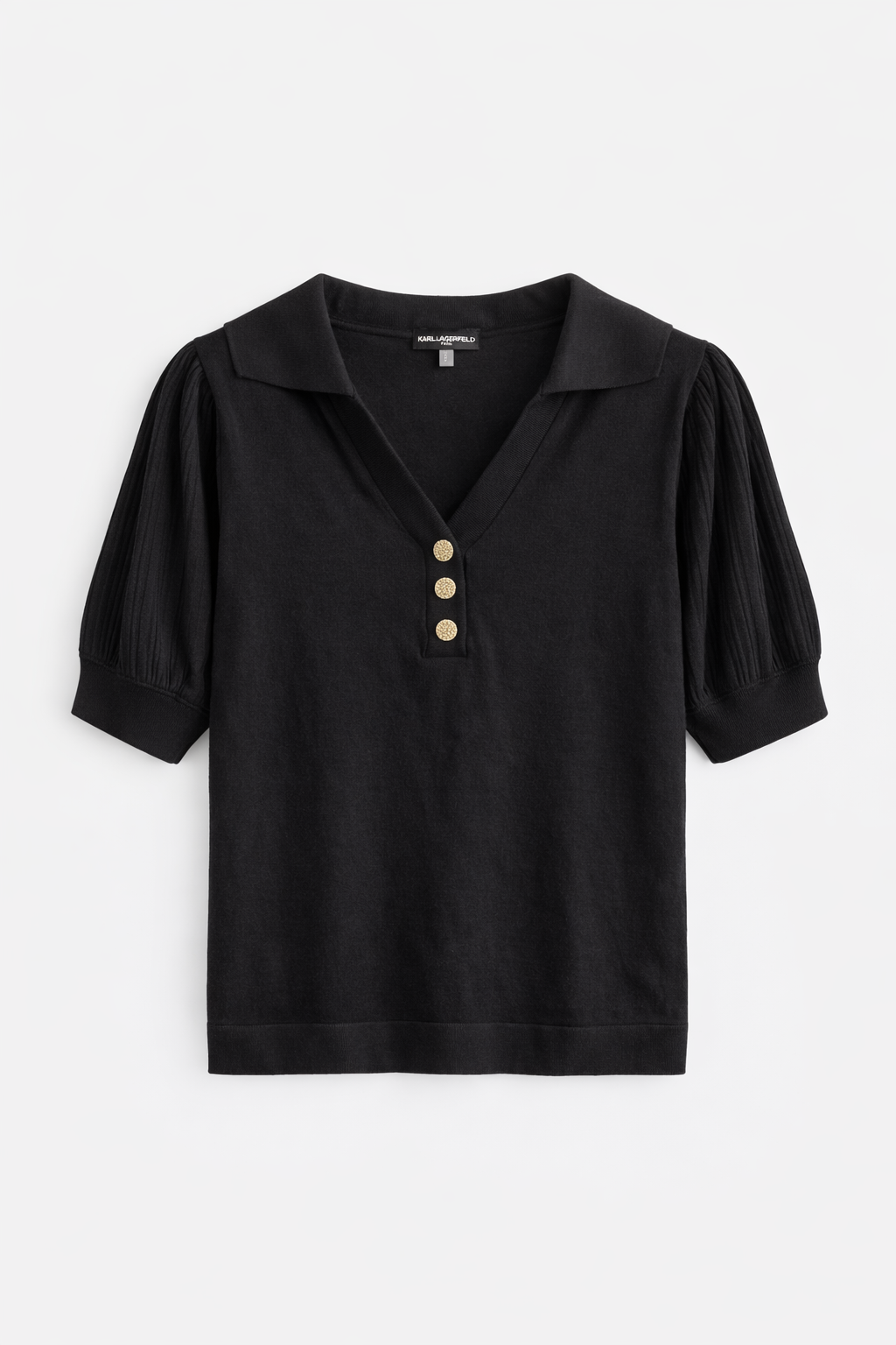 Karl Lagerfeld Paris Knit Blouse – Black