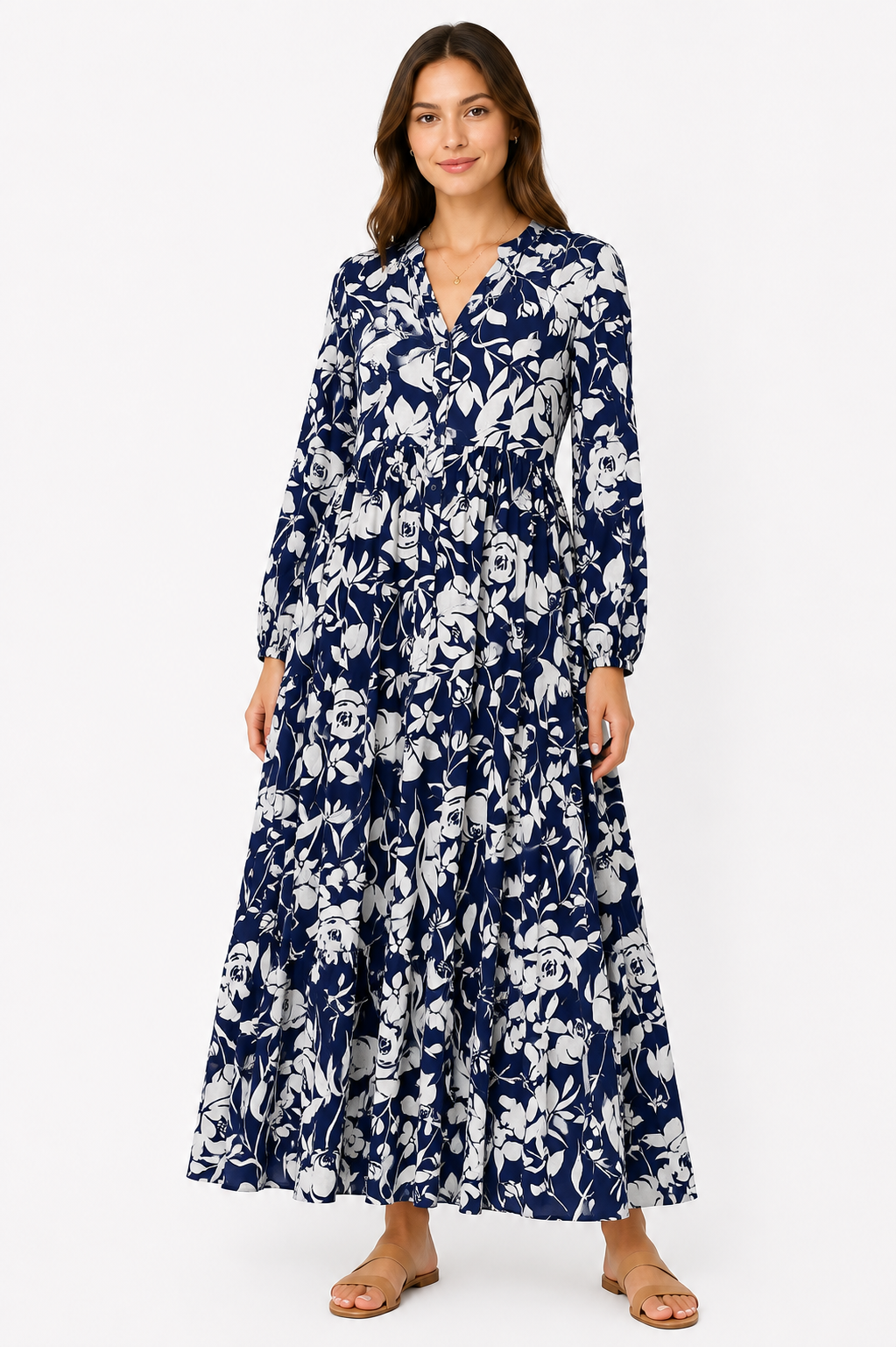 Stradivarius Floral Maxi Dress – Product Description