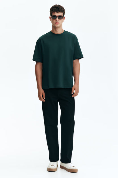 H&M Dark Green Oversized T-Shirt