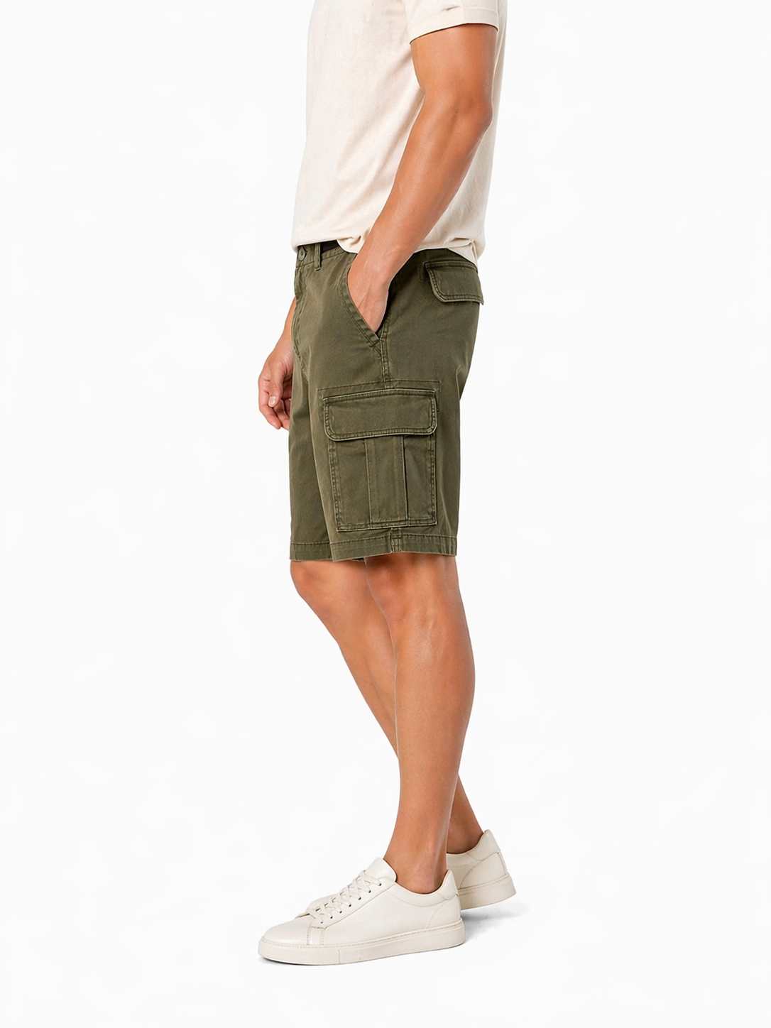 Sonoma Cargo Shorts – Olive Green (Utility Casual Style)