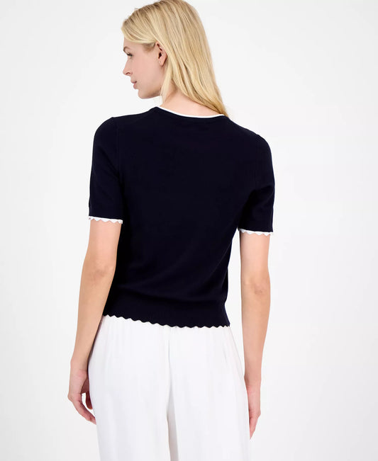 Nautica Navy Blue Blouse