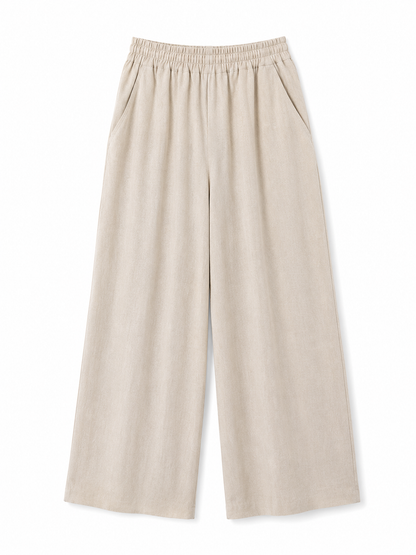 ONLY Beige Wide-Leg Pants