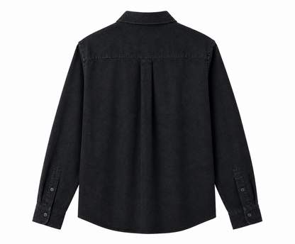 C&A Linen Shirt – Washed Black / Charcoal