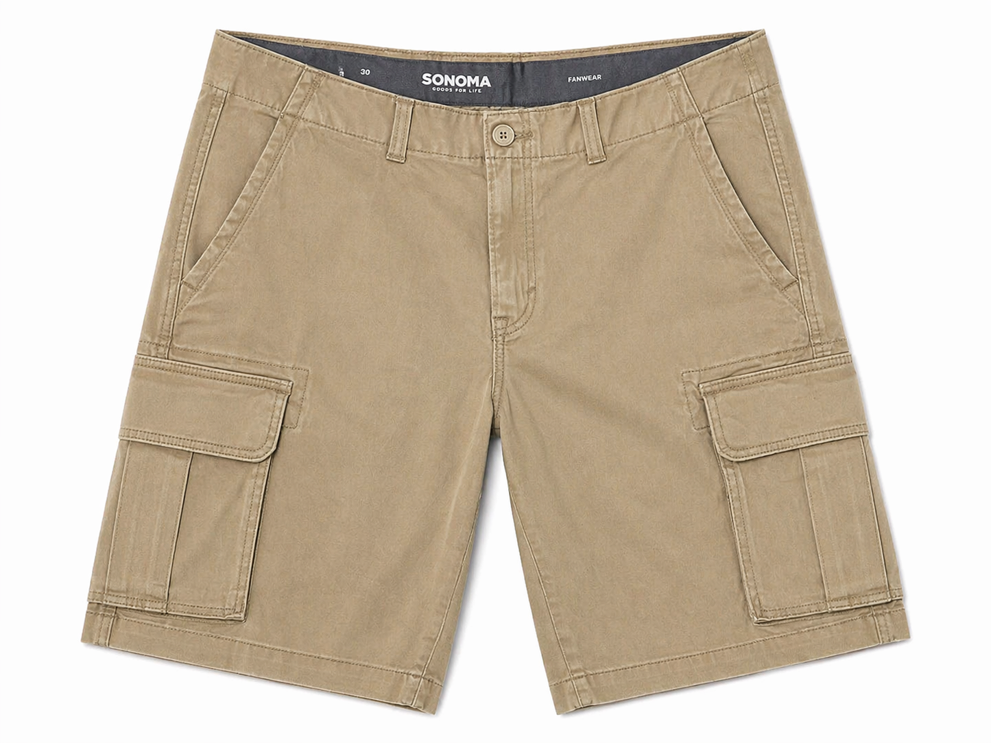 Sonoma Cargo Shorts – Khaki / Beige (Relaxed Utility Style)