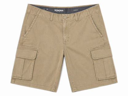 Sonoma Cargo Shorts – Khaki / Beige (Relaxed Utility Style)