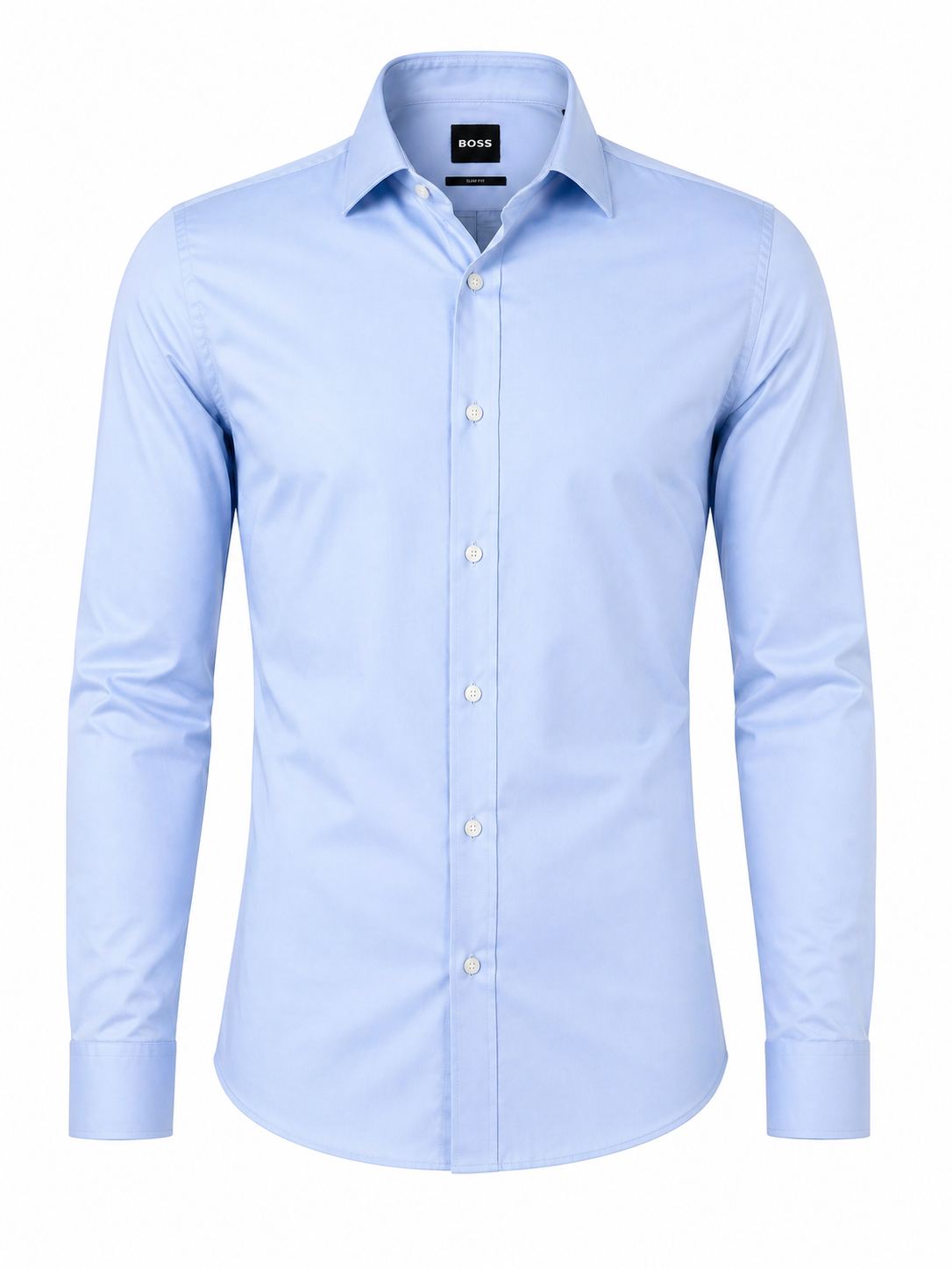 BOSS Light Blue Slim-Fit Dress Shirt