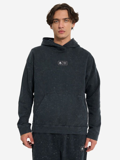 Unisex Kappa washed hoodie (black/charcoal)