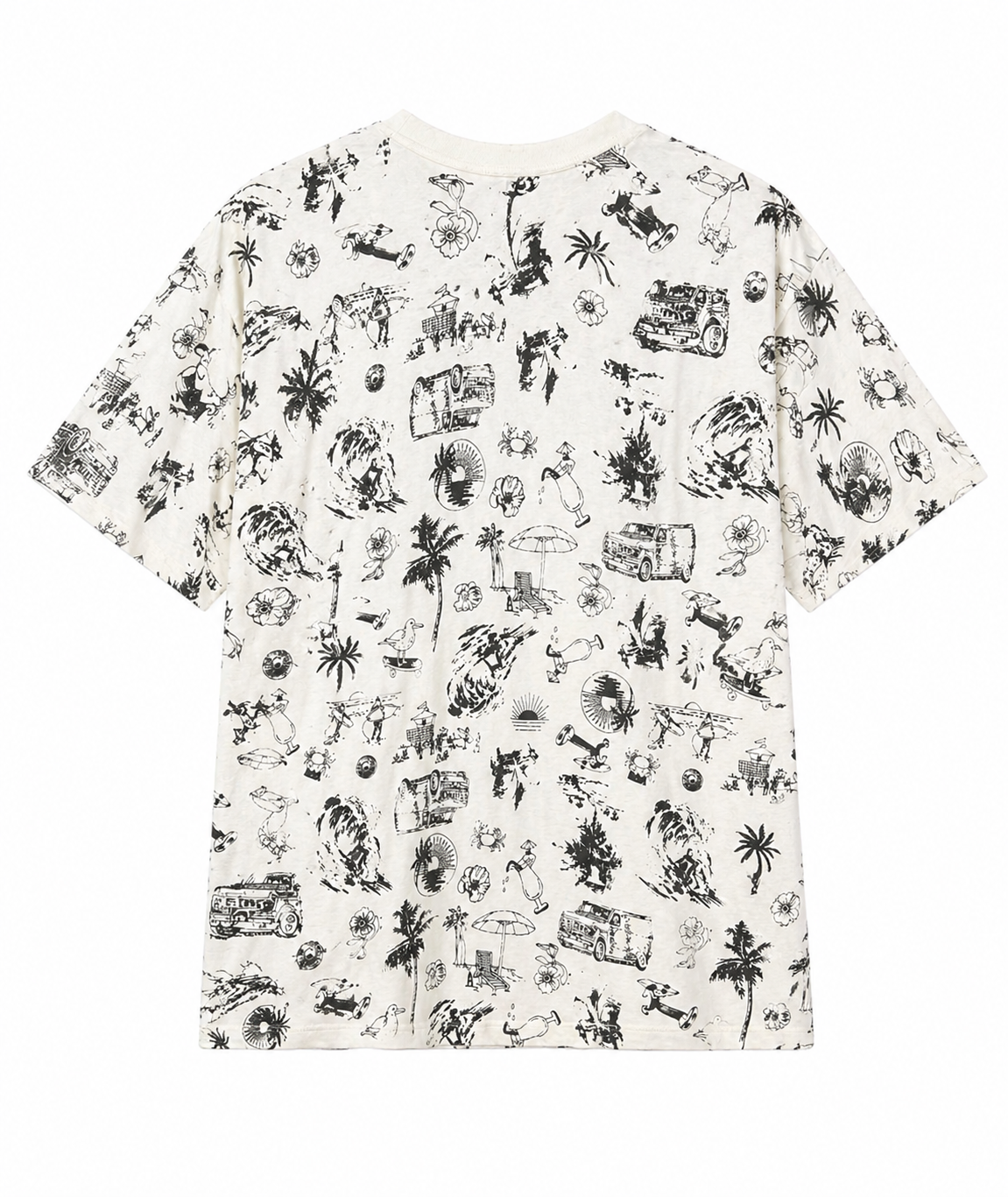 Levi’s All-Over Print Graphic T-Shirt (Beach Theme)
