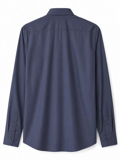 BOSS Dark Navy Slim-Fit Dress Shirt