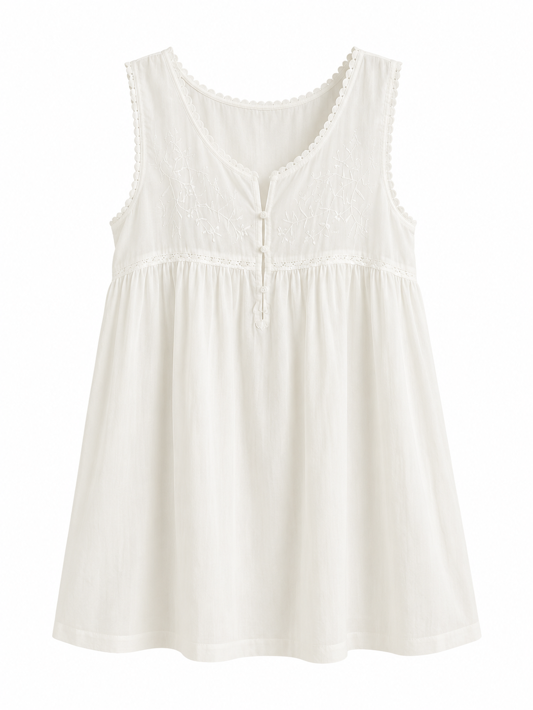 Zara Sleep Embroidered Nightdress – Product Description