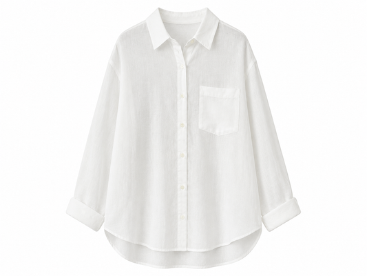 Zara Oversized Linen Blend Shirt – Product Description
