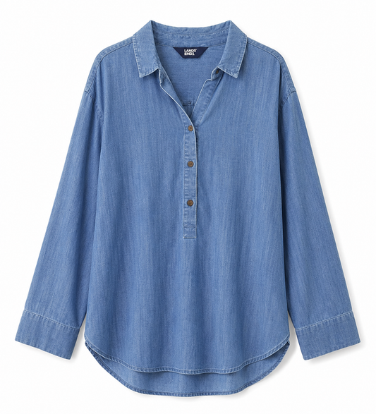 Lands' End – Chambray Popover Shirt