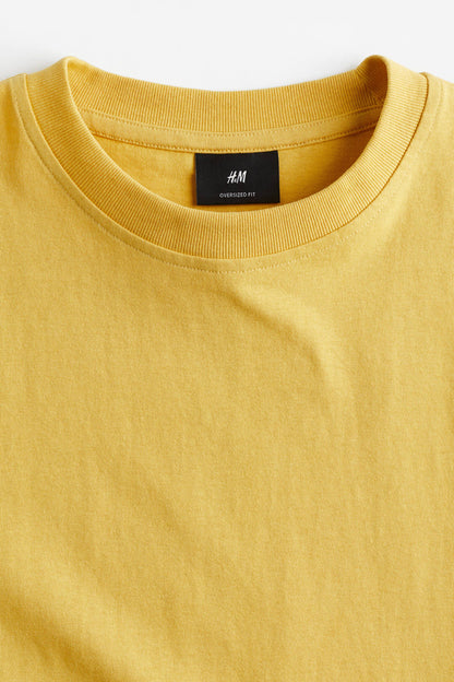H&M Yellow Oversized T-Shirt