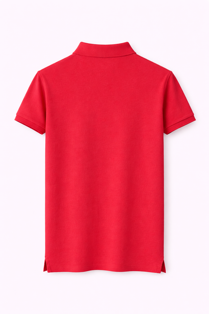 Calvin Klein Red Script Logo Polo