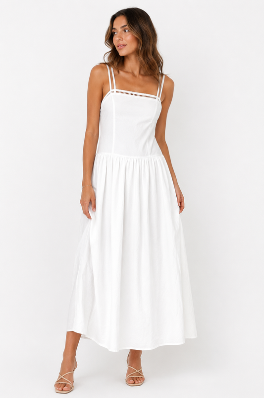 Bik Bok White Strappy Maxi Dress