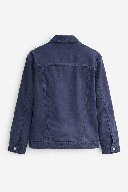 Oversized Denim Jacket – Dark Navy Wash
