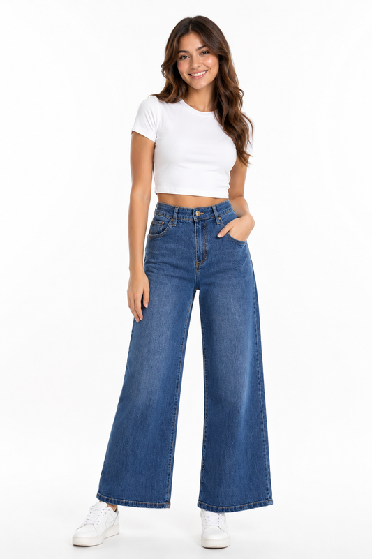 Bonprix Wide Leg High Waist Jeans