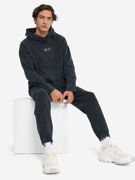 Kappa Unisex Washed Jogger Pants – Black