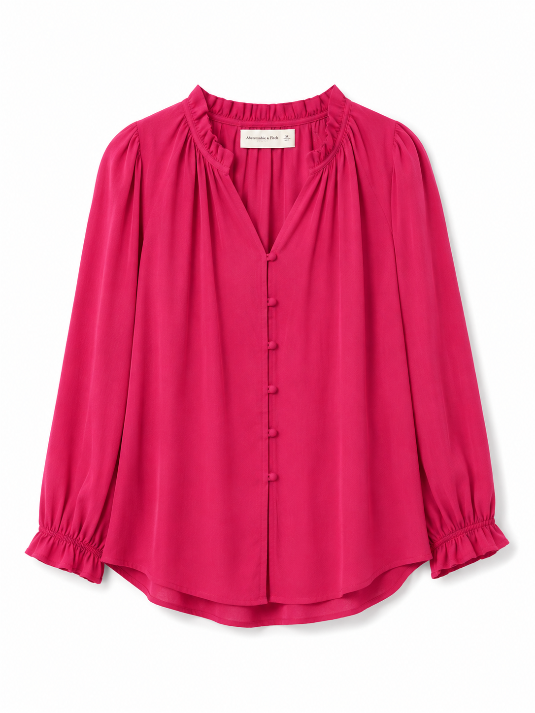 AE Pink Button-Front Blouse