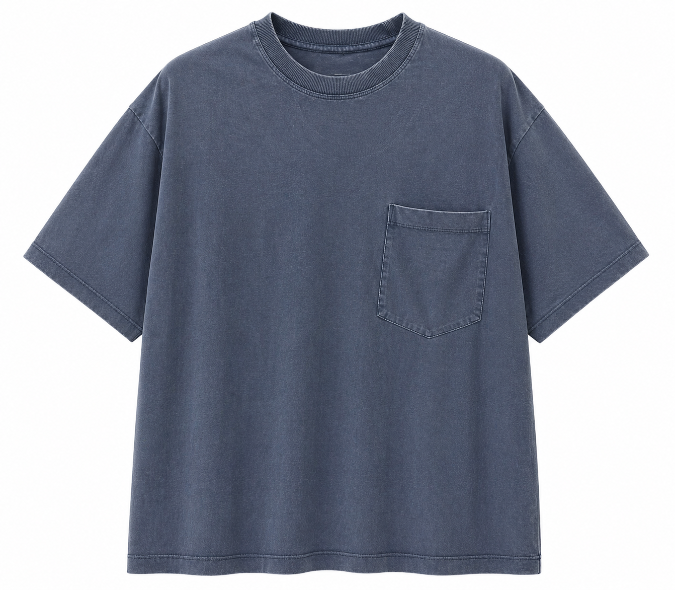 Titin Washed Blue Pocket T-Shirt