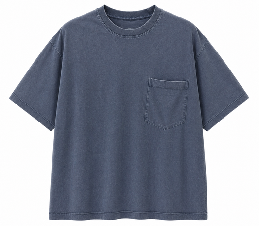 Titin Washed Blue Pocket T-Shirt